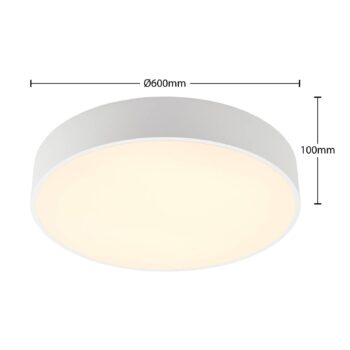 Arcchio LED stropné svietidlo Noabelle, Ø 60 cm, biela, kov