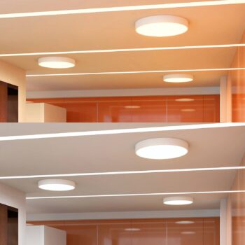 Arcchio LED stropné svietidlo Noabelle, Ø 80 cm, biela, kov