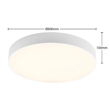 Arcchio LED stropné svietidlo Noabelle, Ø 80 cm, biela, kov