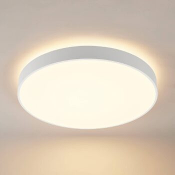 Arcchio LED stropné svietidlo Vanida, biele, Ø 60 cm, hore/dole