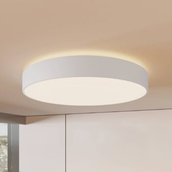 Arcchio LED stropné svietidlo Vanida, biele, Ø 60 cm, hore/dole