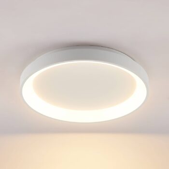 Arcchio LED stropné svietidlo Vivy, Ø 38 cm, biela, kov