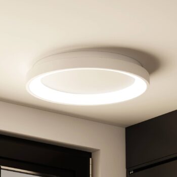 Arcchio LED stropné svietidlo Vivy, Ø 38 cm, biela, kov