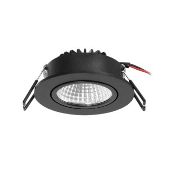 Arcchio LED stropné svietidlo Zarik, čierne, 2 700 K