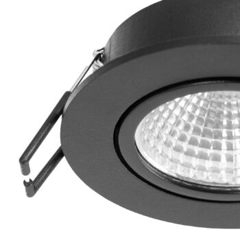 Arcchio LED stropné svietidlo Zarik, čierne, 4 000 K