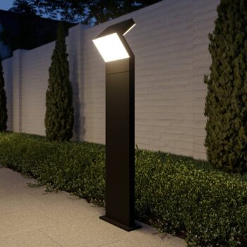 Arcchio LED svetlo na chodník Havin, antracitová farba, kov, 100 cm