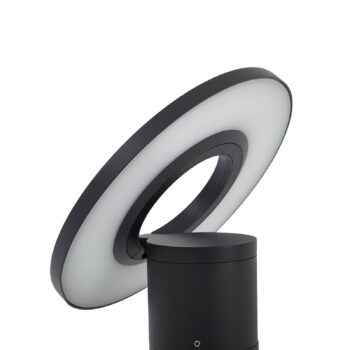 Arcchio LED svetlo na chodník Tovio, antracit, Ø24cm