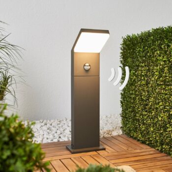 Arcchio LED svetlo na chodník Yolena, senzor, 60 cm, antracit