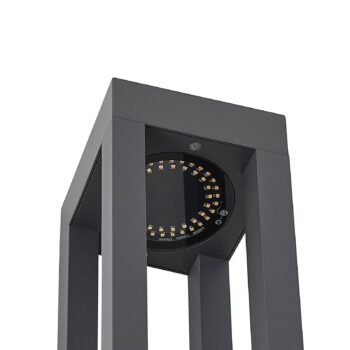 Arcchio LED svietidlo Lienna, 60 cm, sivé, kov, IP65