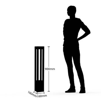 Arcchio LED svietidlo Lienna, 90 cm, sivé, kov, IP65