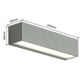 Arcchio LED vonkajšie nástenné svietidlo Lengo, CCT, 25 cm, 1-svetelné,