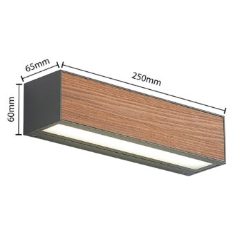 Arcchio LED vonkajšie nástenné svietidlo Lengo, CCT, 25 cm, 1 svietidlo,