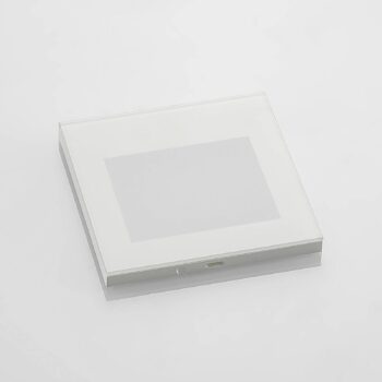 Arcchio LED vstavané nástenné svietidlo Zamo, biele, 11 cm, kov, IP65