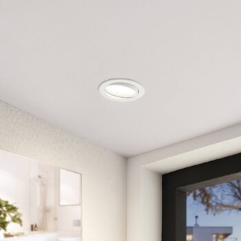 Arcchio LED vstavané svetlo Katerin, 10 cm, biele, otočné