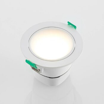 Arcchio LED vstavané svetlo Katerin, 10 cm, biele, otočné