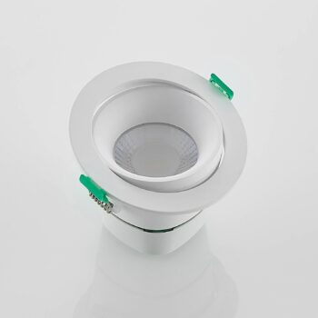 Arcchio LED vstavané svetlo Katerin, 10 cm, biele, otočné