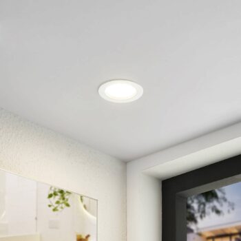 Arcchio LED vstavané svetlo Milaine, Ø 10 cm, biele, stmievateľné