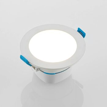 Arcchio LED vstavané svetlo Milaine, Ø 10 cm, biele, stmievateľné