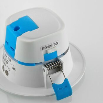 Arcchio LED vstavané svetlo Milaine, Ø 10 cm, biele, stmievateľné