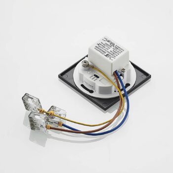 Arcchio LED vstavané svietidlo Vexi, 7,5 cm x 7,5 cm, čierna, CCT