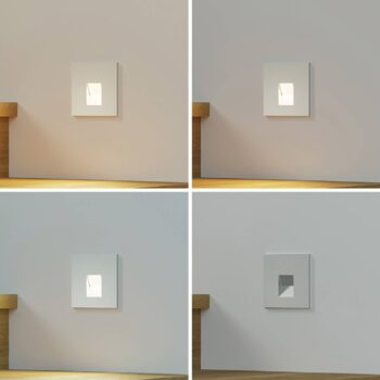 Arcchio LED vstavané svietidlo Vexi, 7,5 cm x 7,5 cm, strieborná, CCT