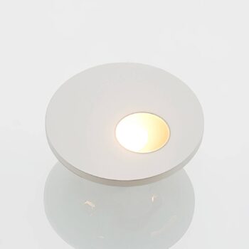 Arcchio LED vstavané svietidlo Vexi, Ø 7,5 cm, biele, hliník, CCT