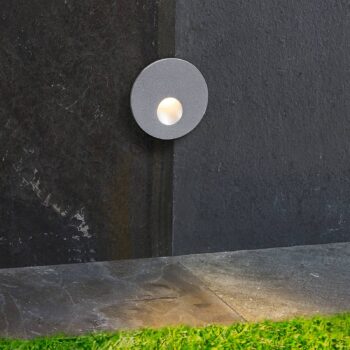 Arcchio LED vstavané svietidlo Vexi, Ø 7,5 cm, strieborná, hliník, CCT