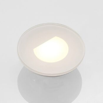 Arcchio LED vstavané svietidlo Vexi, Ø 7,8 cm, biele, hliník, CCT