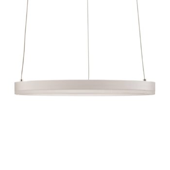 Arcchio LED závesné svetlo Albiona, biele, 1 krúžok, Ø 40 cm