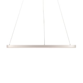 Arcchio LED závesné svetlo Albiona, biele, 1 krúžok, Ø 80 cm