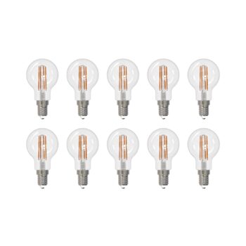 Arcchio LED žiarovka E14 G45, sada 10 kusov, 2700 K