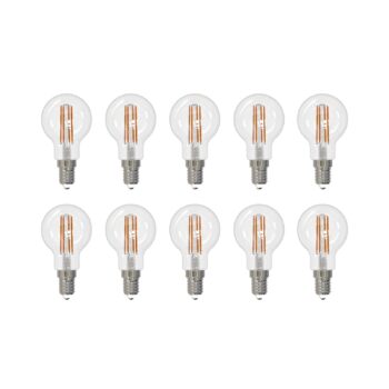 Arcchio LED žiarovka E14 G45, sada 10 kusov, 3000 K