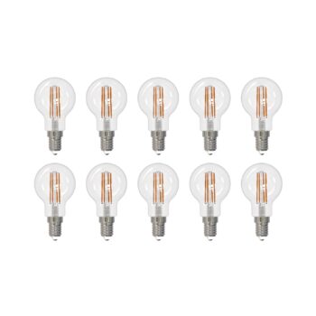 Arcchio LED žiarovka E14 G45, sada 10 kusov, 4000 K