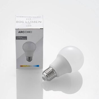 Arcchio LED žiarovka E27 A60 8W opál 3000K 806lm