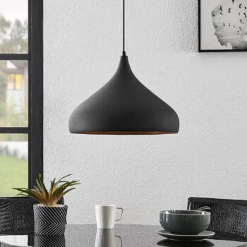 Arcchio Lunus závesná lampa so zlatou výplňou