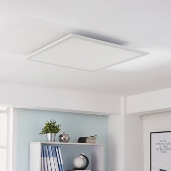 Arcchio Lysander LED panel, CCT, 62 cm, biela