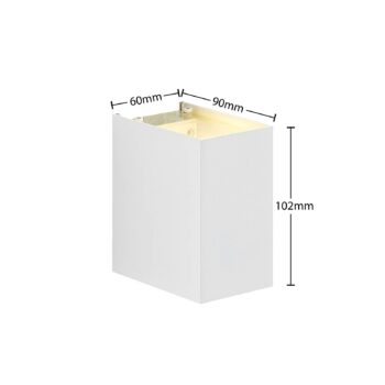 Arcchio Maruba nástenná lampa, 1-pl., biela