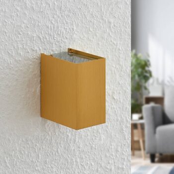 Arcchio Maruba nástenná lampa, 1-pl., zlatá
