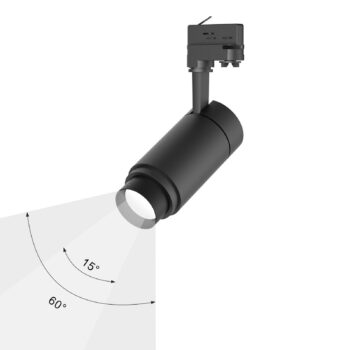 Arcchio Nanna LED track spot black 3000K 12W