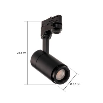 Arcchio Nanna LED track spot black 3000K 12W