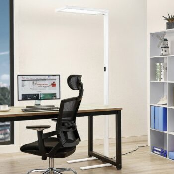 Arcchio Nelus stojacia lampa LED, snímač, biela