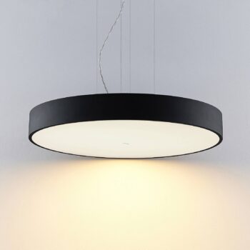 Arcchio Noabelle LED závesná lampa čierna, 80 cm