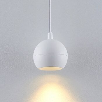 Arcchio Renko závesná lampa, koľajnica, biela