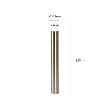 Arcchio Rudolfine chodníkové svetlo V4A nerezová oceľ 90 cm