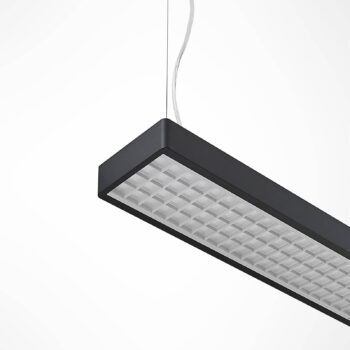 Arcchio Susi LED kancelárske závesné svietidlo, čierne, 120 cm, 4000K, DALI