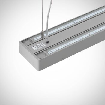 Arcchio Susi LED kancelárske závesné svietidlo, strieborné, 120 cm, 4000K, DALI