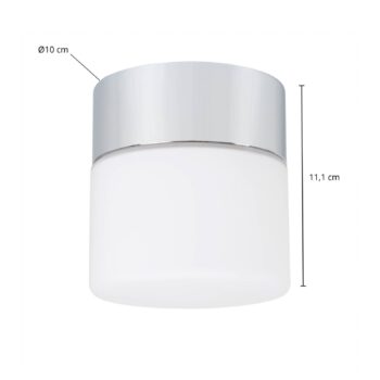 Arcchio Timaris kúpeľňové LED svetlo, chróm, IP44