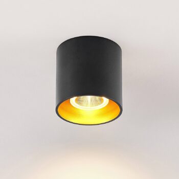 Arcchio Zaki stropné LED okrúhle, čierne
