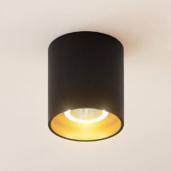 Arcchio Zaki stropné LED okrúhle, čierne