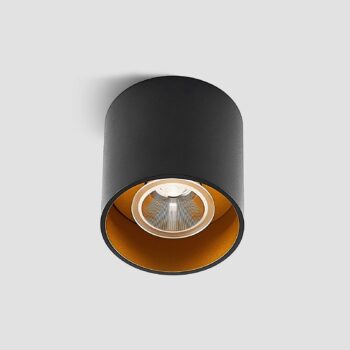 Arcchio Zaki stropné LED okrúhle, čierne